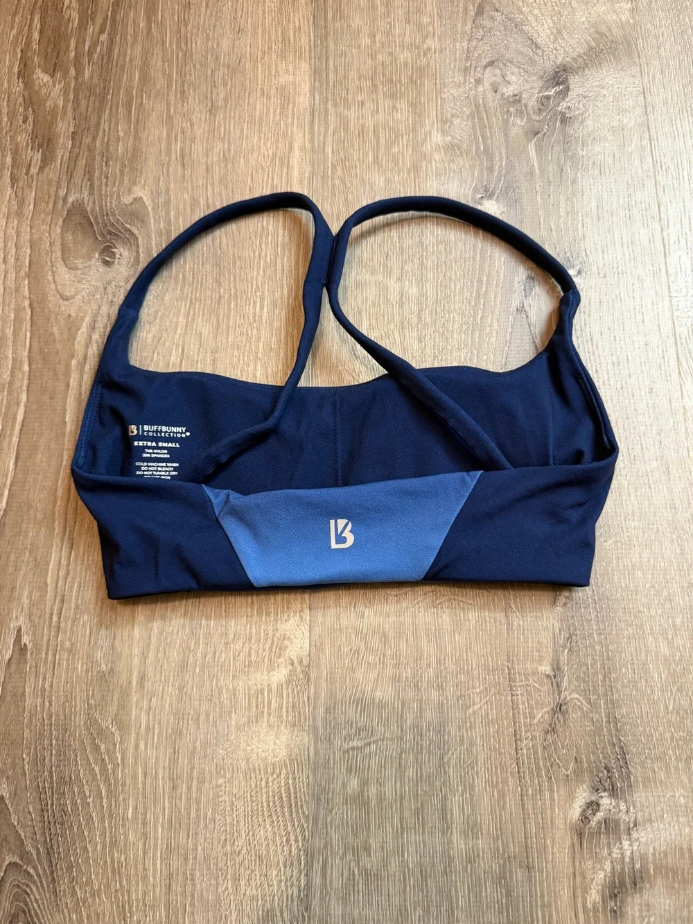 BuffBunny Navy Blue Sports Bra - Picture 2 of 2